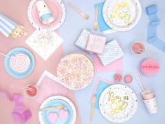 Papírová brčka, světle růžová, 19.5cm, 10ks