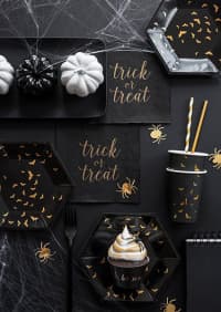 Papírová brčka, zlatá, 19.5cm, 10ks