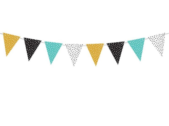 Girlanda dinosauři - vlajky, 1.3m