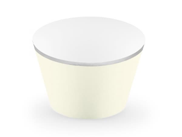 Obaly na košíčky, 4.8x7.6x4.6cm, světle béžové, 6ks