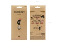 Sada na pirátské cupcakes, pirátská párty, 6ks