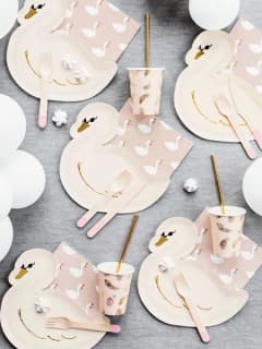 Ubrousky krásná labuť, 33x33cm, 20ks