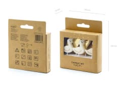 Narozeninové svíčky krásná labuť, mix, 3.5-4cm, 6ks