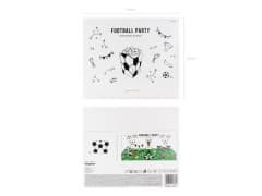 Krabička na popcorn, fotbal, mix, 7x7x12cm, 6ks