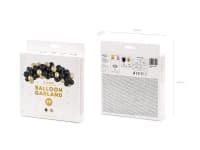 Balónková girlanda - černá a zlatá, 200cm, 60ks